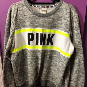 Pink, Grey Pullover Sweater